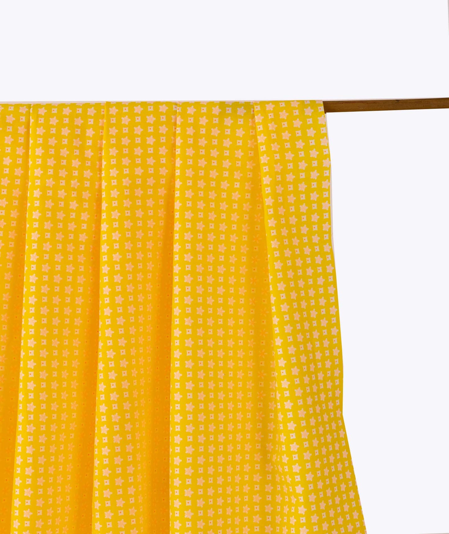 Printed Cotton Élytis Yellow Yardage