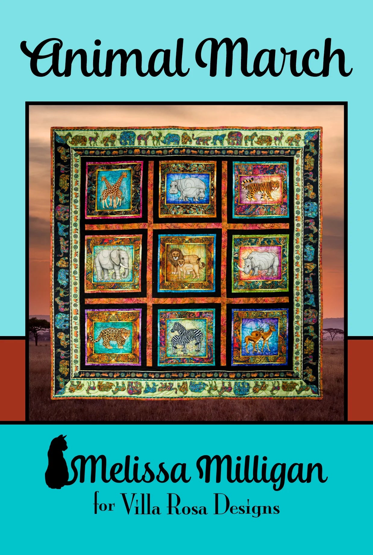 Animal March Pattern Digital Download