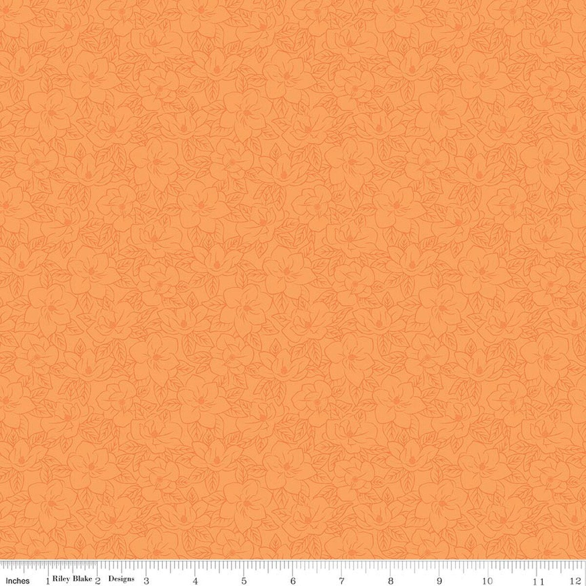 SOUTHERN CHARM Magnolia Tonal Orange Yardage