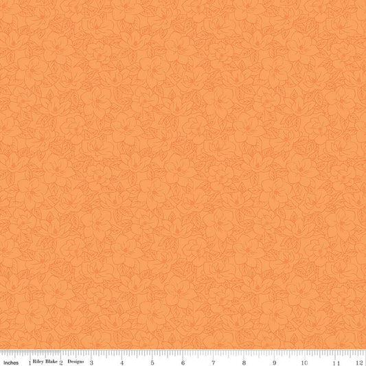 SOUTHERN CHARM Magnolia Tonal Orange Yardage