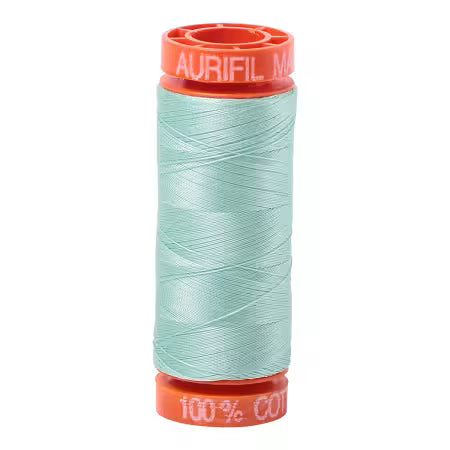 Mako Cotton Embroidery Thread 50wt 220yds Mint Ice