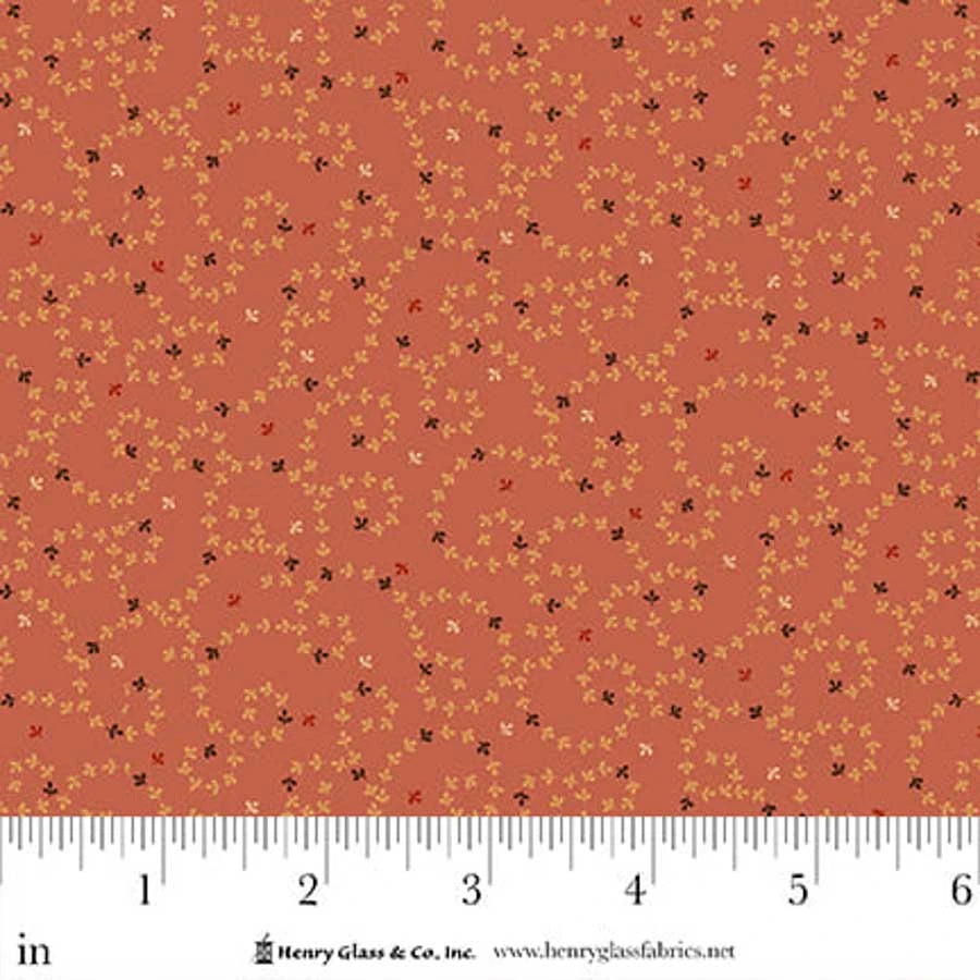 FLOWER POT PRINTS Meandering Vines Pink Yardage
