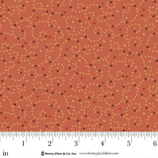 FLOWER POT PRINTS Meandering Vines Pink Yardage
