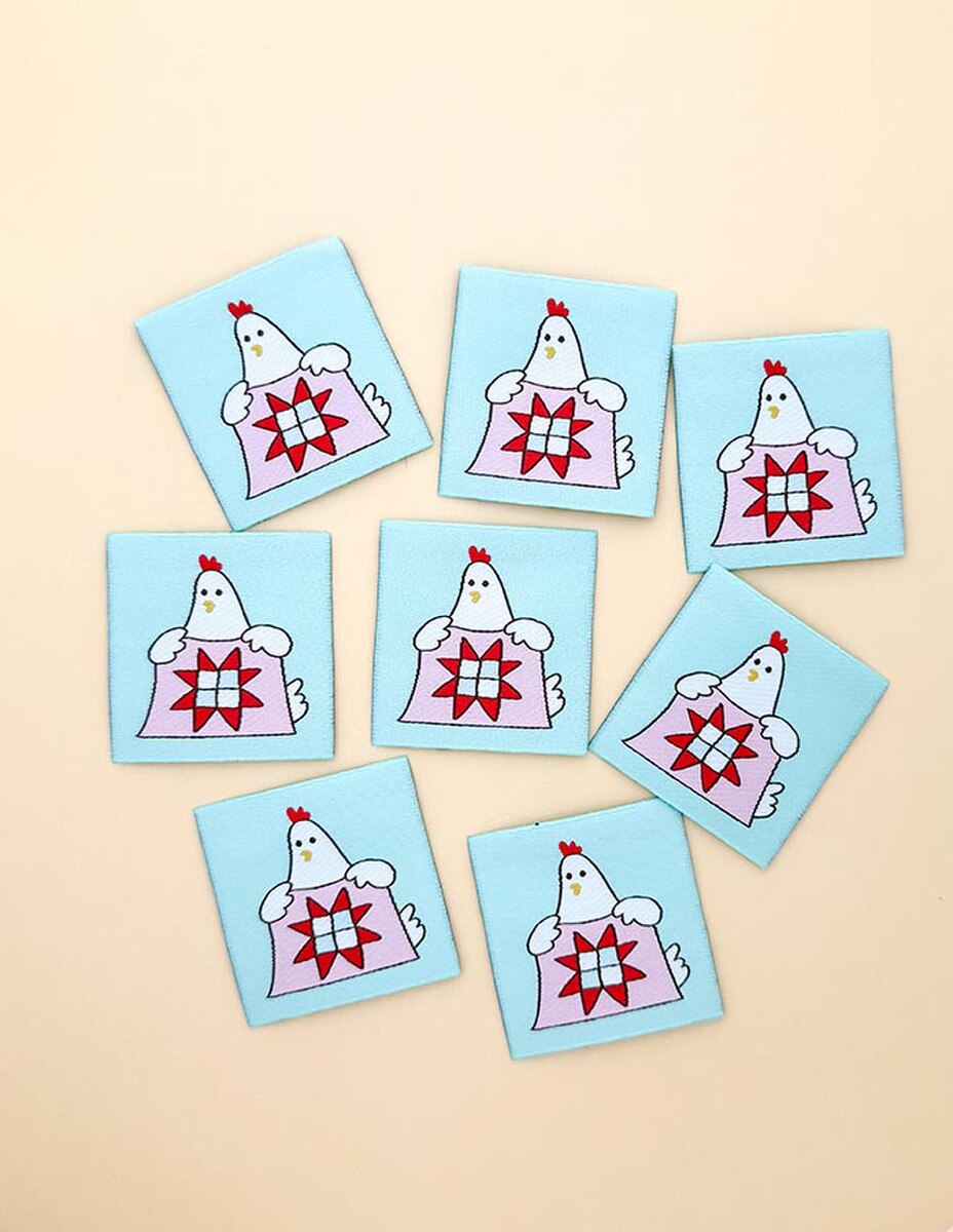Minki Kim Quilty Hen Woven Labels