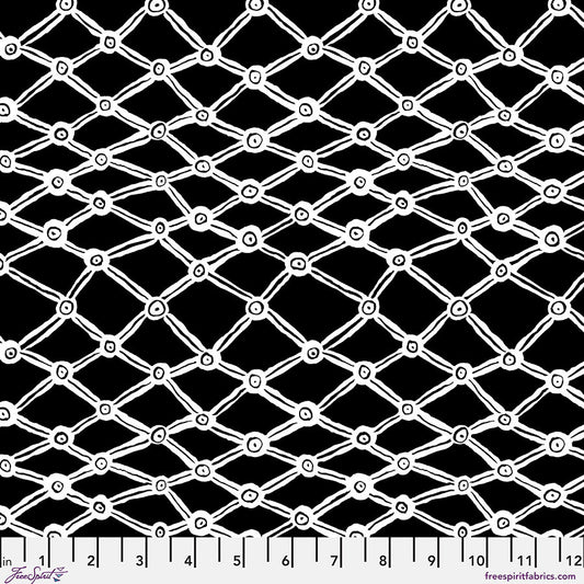 KAFFE FASSETT COLLECTIVE Nets Black White Yardage