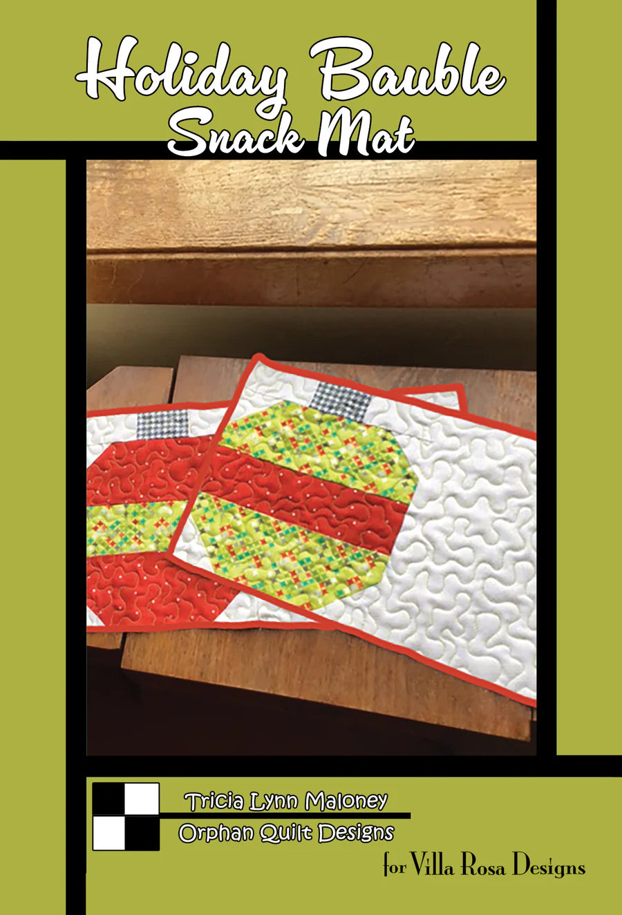 Holiday Bauble Snack Mat Pattern Digital Download