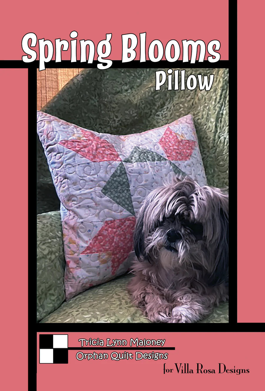 Spring Blooms Pillow Pattern Digital Download