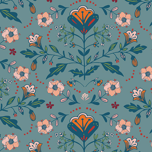 THE ORCHARD Folk Flower Harmony Yardage