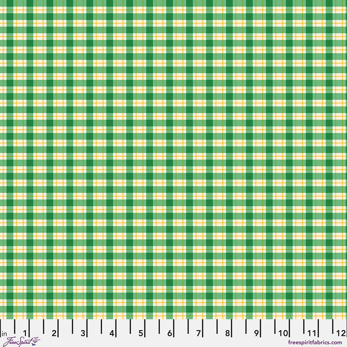 STANNIE & LLOYD Chaperones Ginham - Basil Yardage