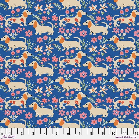 STANNIE & LLOYD Pemberley Pups - Delft Yardage