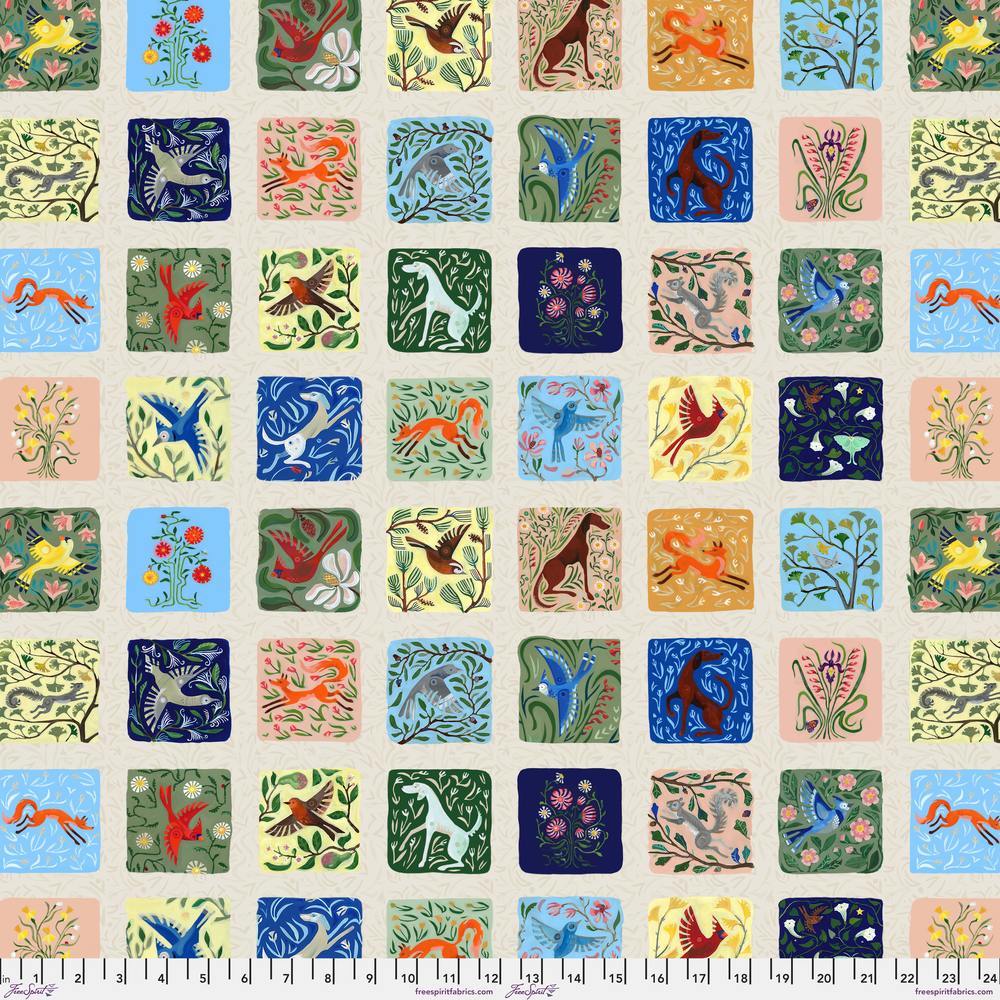 BACKYARD WONDER Storytellers Patchwork Tile Yardage