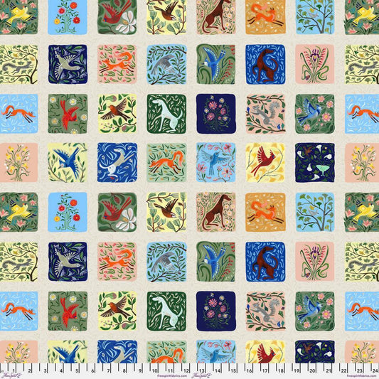 BACKYARD WONDER Storytellers Patchwork Tile Yardage