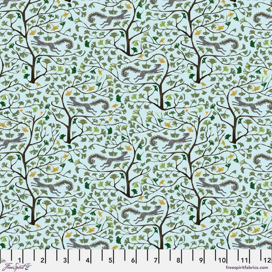 BACKYARD WONDER Gingko Acrobat Sky Yardage