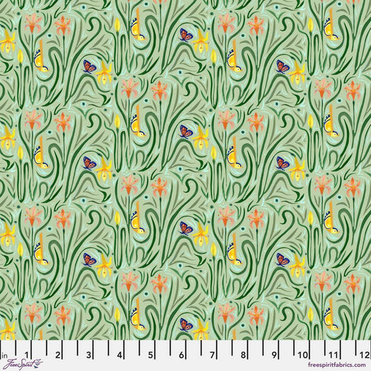 BACKYARD WONDER Daylily Dance Green Yardage