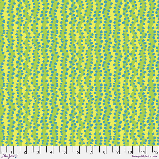 KAFFE FASSETT COLLECTIVE SM Bubble Stripe Yellow Yardage