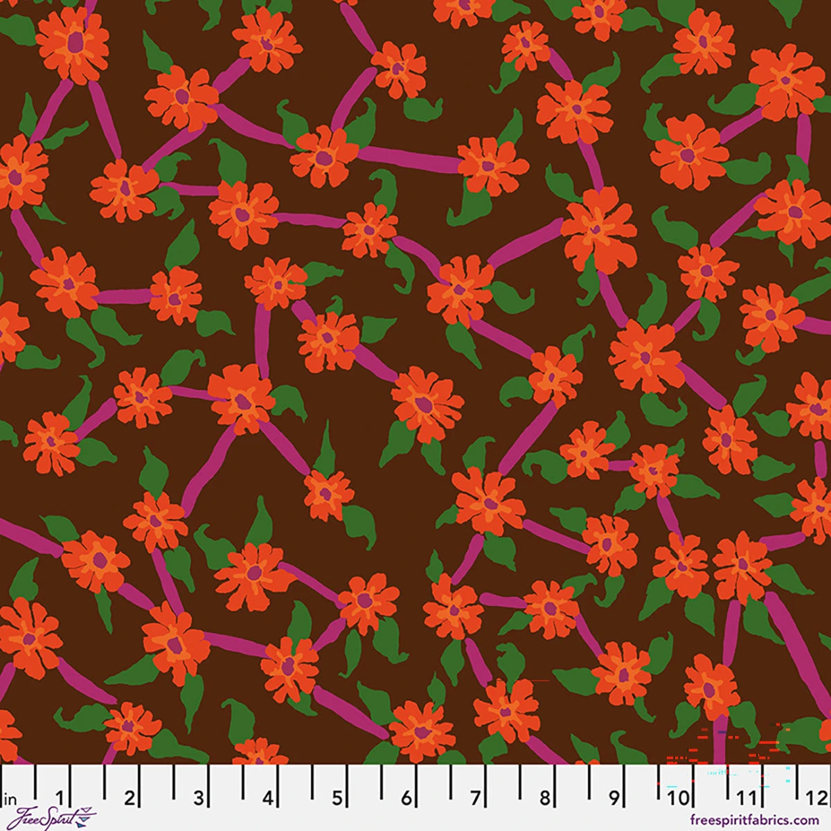 KAFFE COLLECTIVE AUG 2026 Mayflower - Brown Yardage