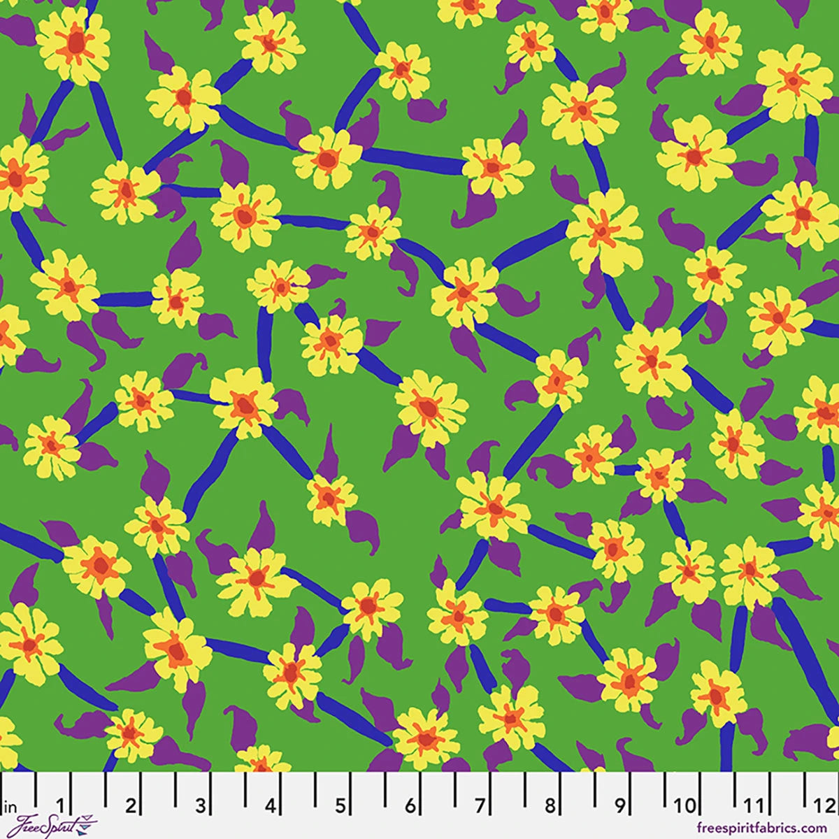 KAFFE COLLECTIVE AUG 2026 Mayflower - Green Yardage