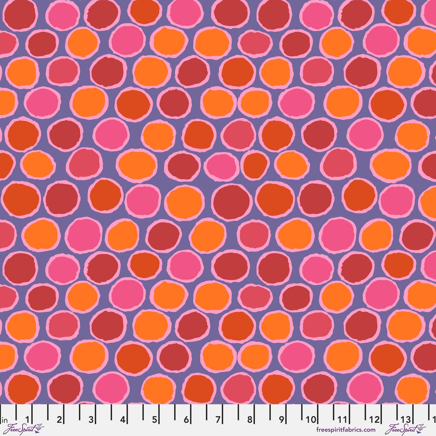 KAFFE FASSETT COLLECTIVE Penny-wise Red Yardage