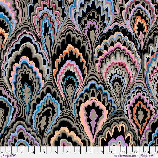 KAFFE FASSETT COLLECTIVE Marble Scallops Black Yardage