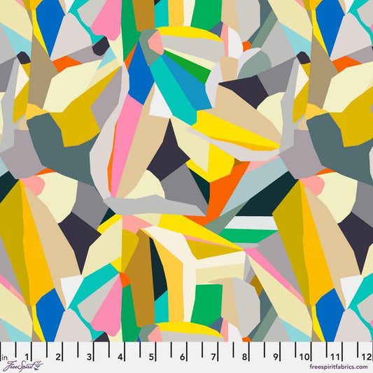 VIBRANT BOTANICA Abstract Prism - Sorbet Yardage