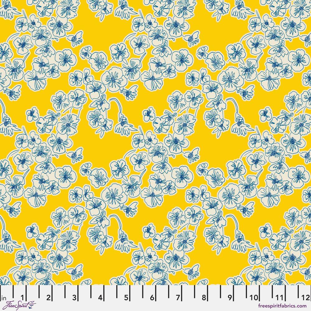 VIBRANT BOTANICA Island Blooms - Sunshine Yardage