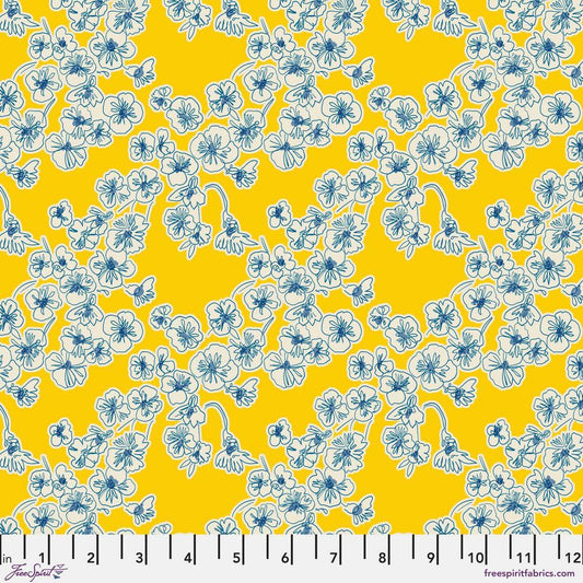 VIBRANT BOTANICA Island Blooms - Sunshine Yardage