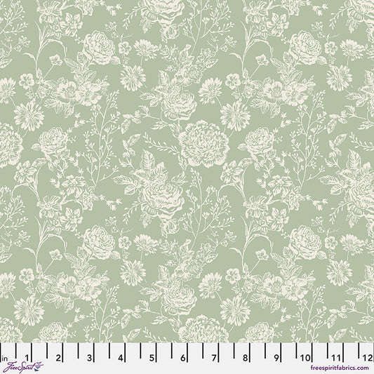 FRENCH FARMHOUSE Camille - Celadon Yardage