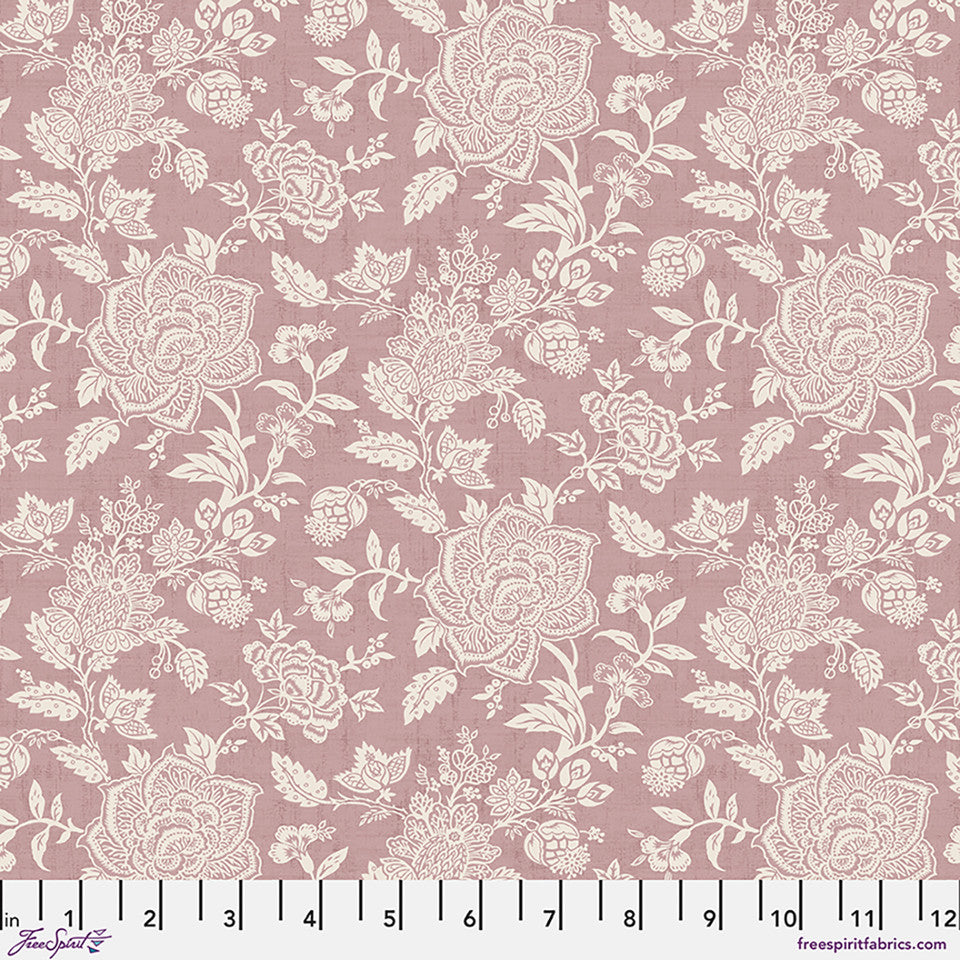 FRENCH FARMHOUSE Belle - Mauve Yardage