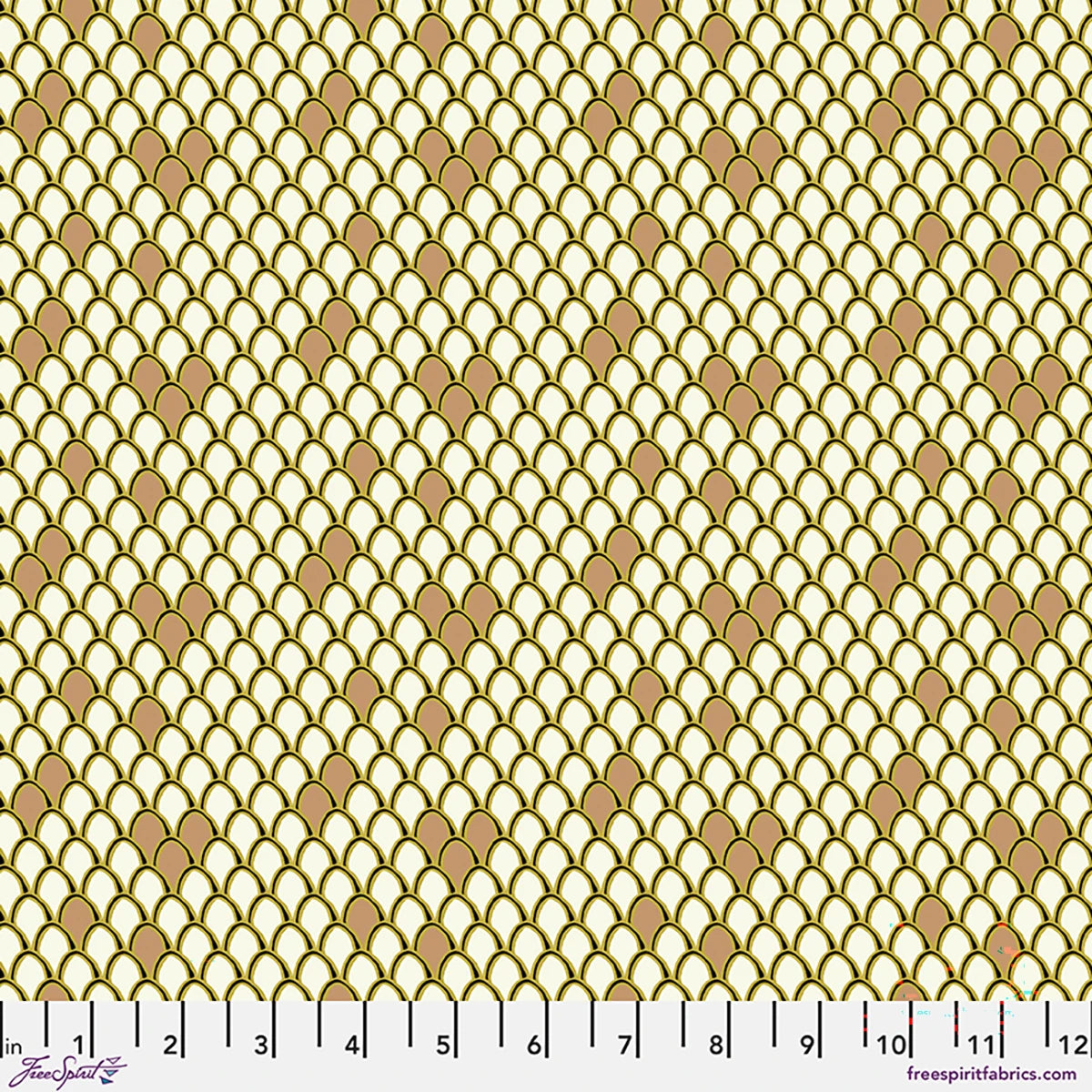 LAST FALL IN JAPAN Carp Shell Cream Yardage