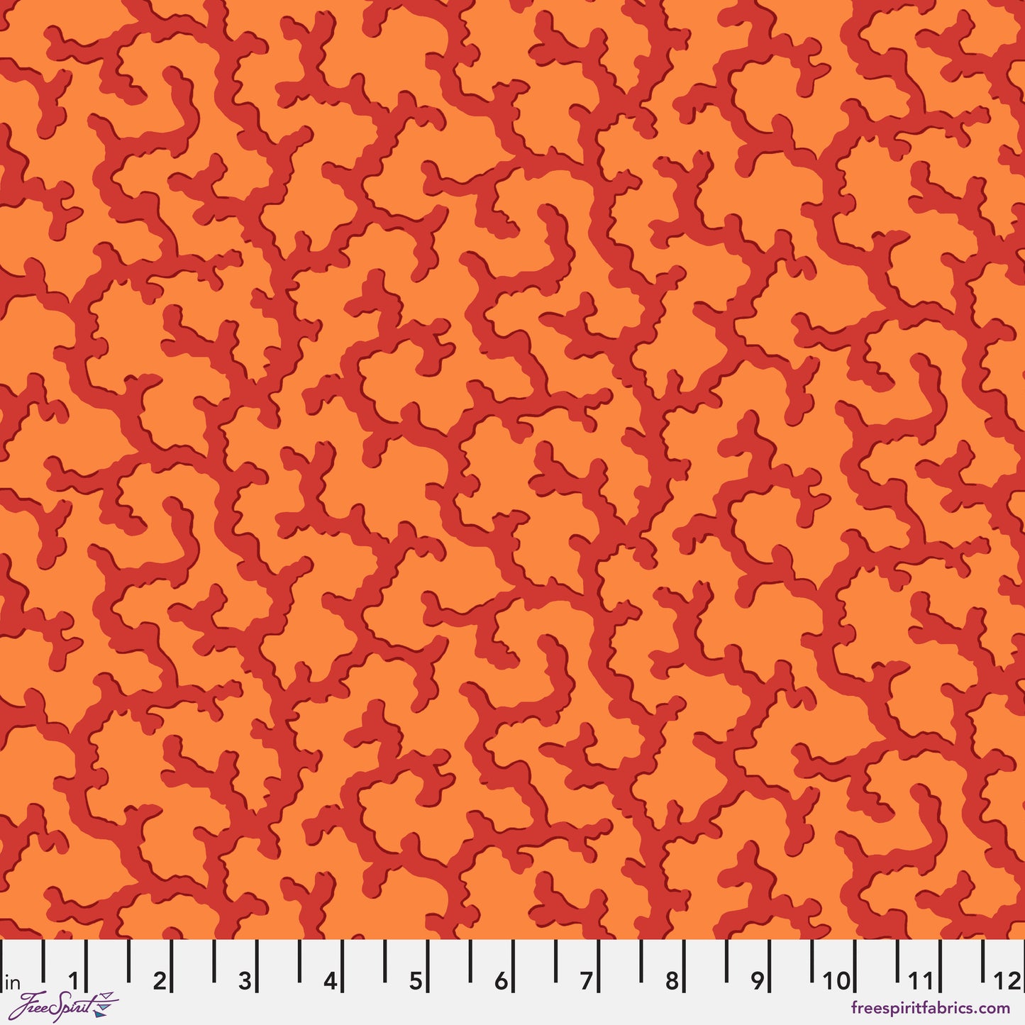 KAFFE FASSETT COLLECTIVE Red Coral Yardage