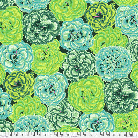KAFFE FASSETT COLLECTIVE Picotee Carnations Green Yardage