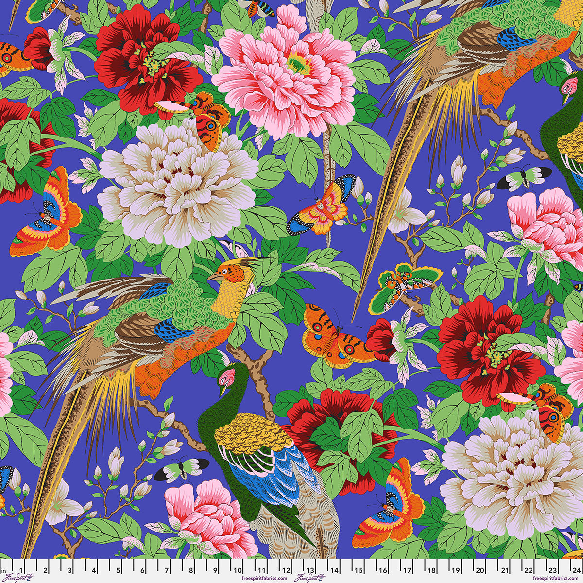 KAFFE COLLECTIVE AUG 2026 Birds and Bees - Purple Yardage