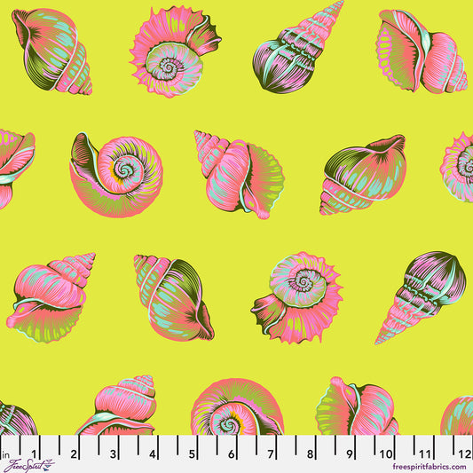 FLORAL REEF Lil Shelly - Seagrass Yardage