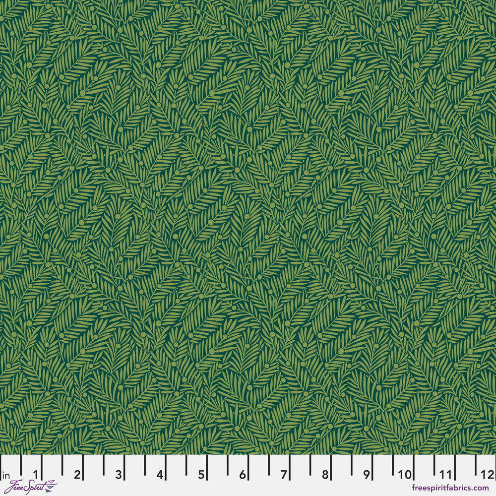 BEDFORD PARK Yew & Aril - Teal Yardage