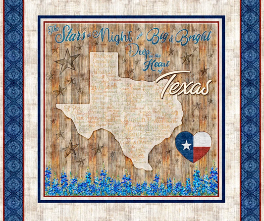 ALL TEXAS SHOP HOP 2026 Texas Map Panel PRE-ORDER