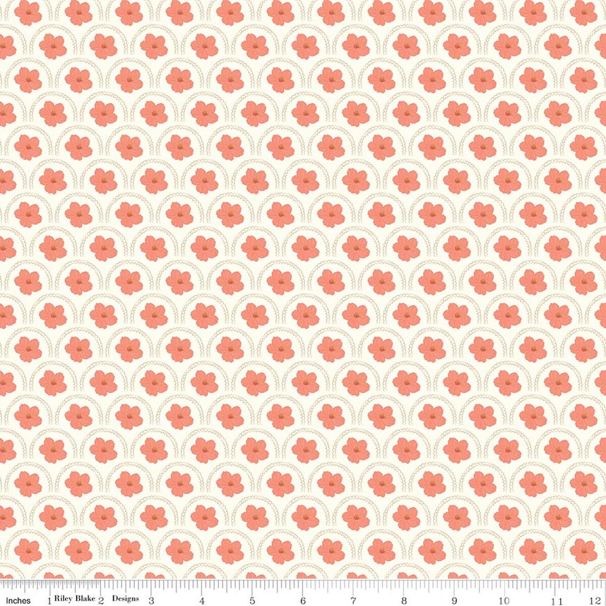 SOUTHERN CHARM Peach Blossoms Cloud Yardage