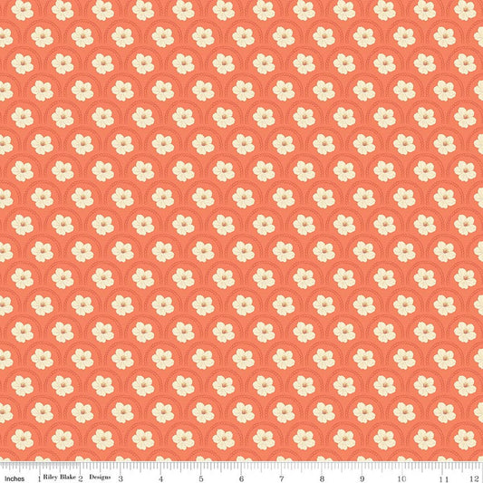 SOUTHERN CHARM Peach Blossoms Rouge Yardage
