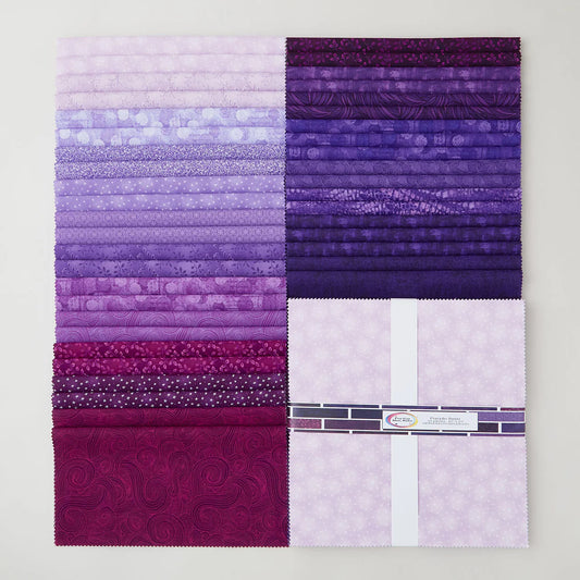 I'VE GOT HUE, BABE Purple Rain 10" Charm Pack