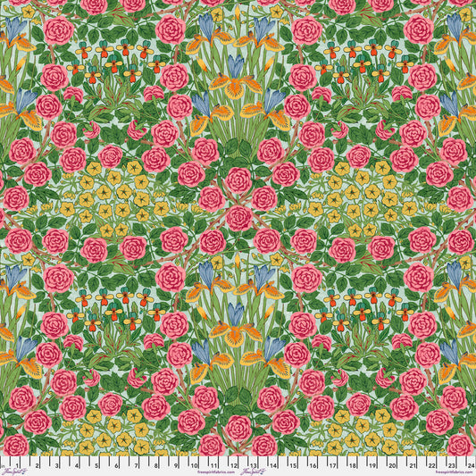 BEDFORD PARK Campanula - Seaglass Wide Yardage