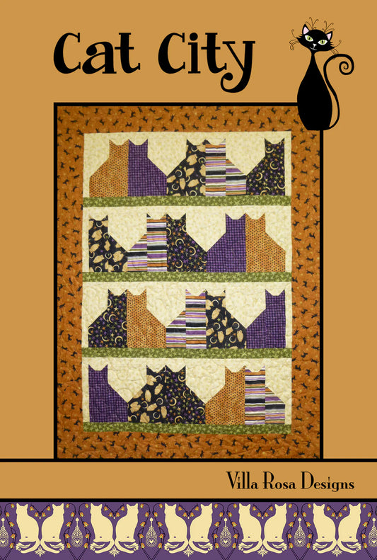 Cat City Pattern Digital Download