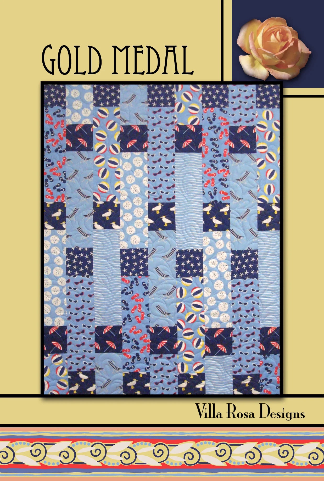 Gold Medal Pattern Digital Download