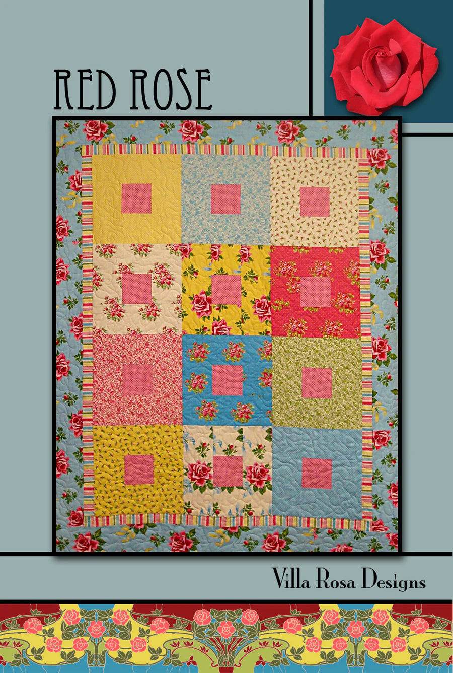 Red Rose Pattern Digital Download