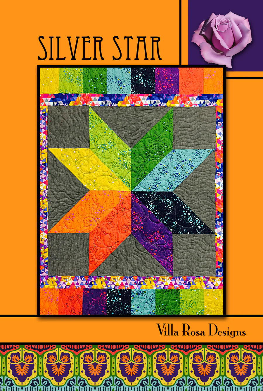 Silver Star Pattern Digital Download