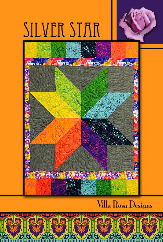 Silver Star Pattern Digital Download