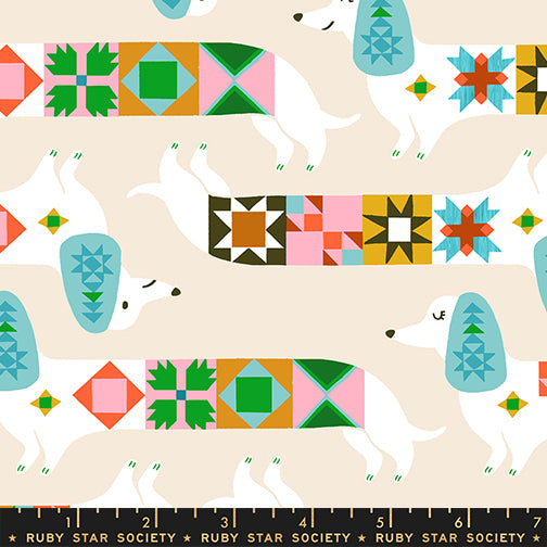 1 800 NOTION Shell Quilty Dogs Yardage
