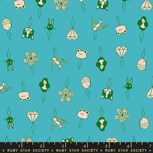 1 800 NOTION Turquoise Thread Charms Yardage