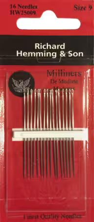 Richard Hemming Milliners / Straw Needles Size 9 16ct