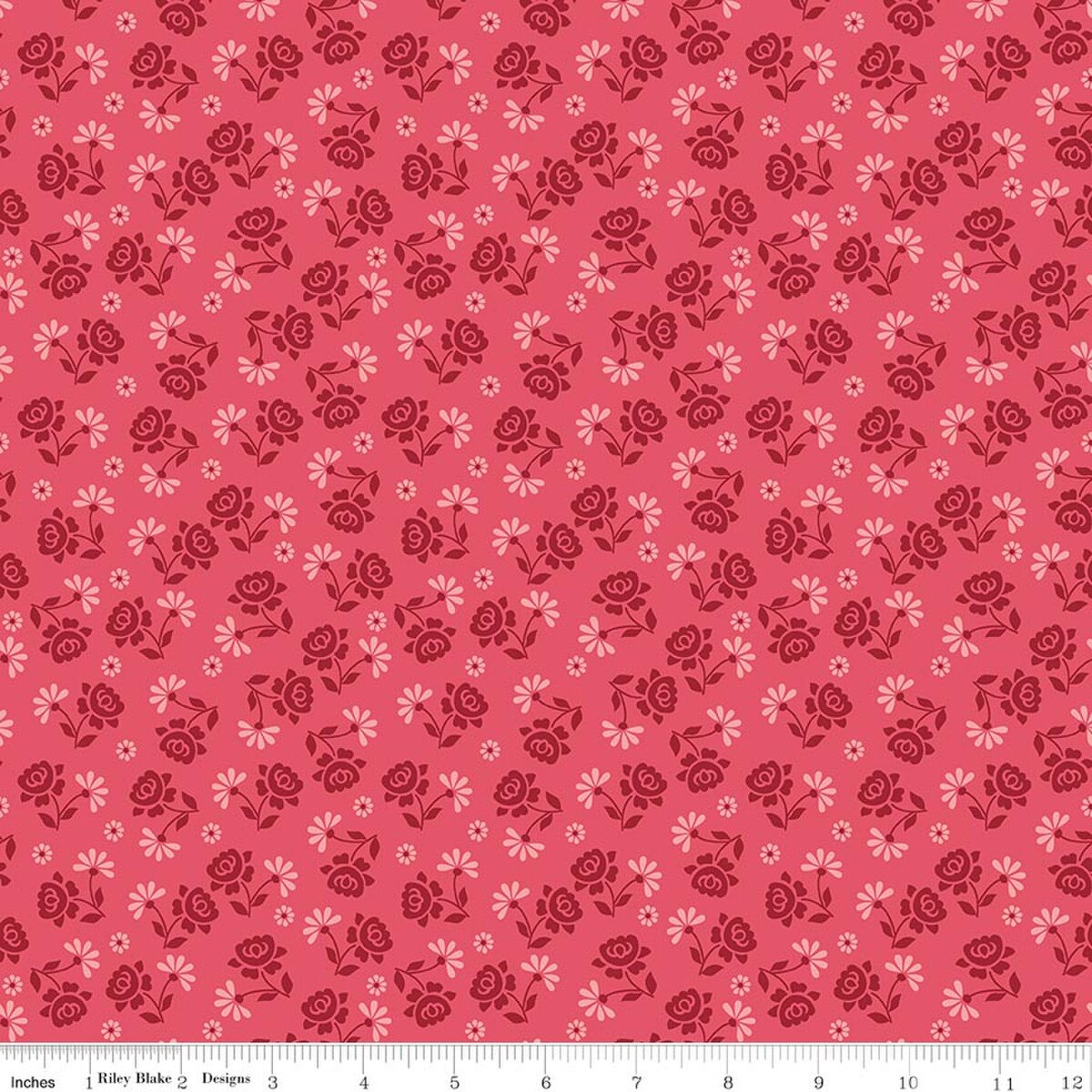 BERRY & SAGE Roses Tea Rose Yardage