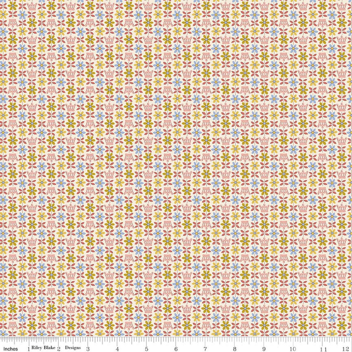 PALACE GARDENS Royal Posies B Yardage