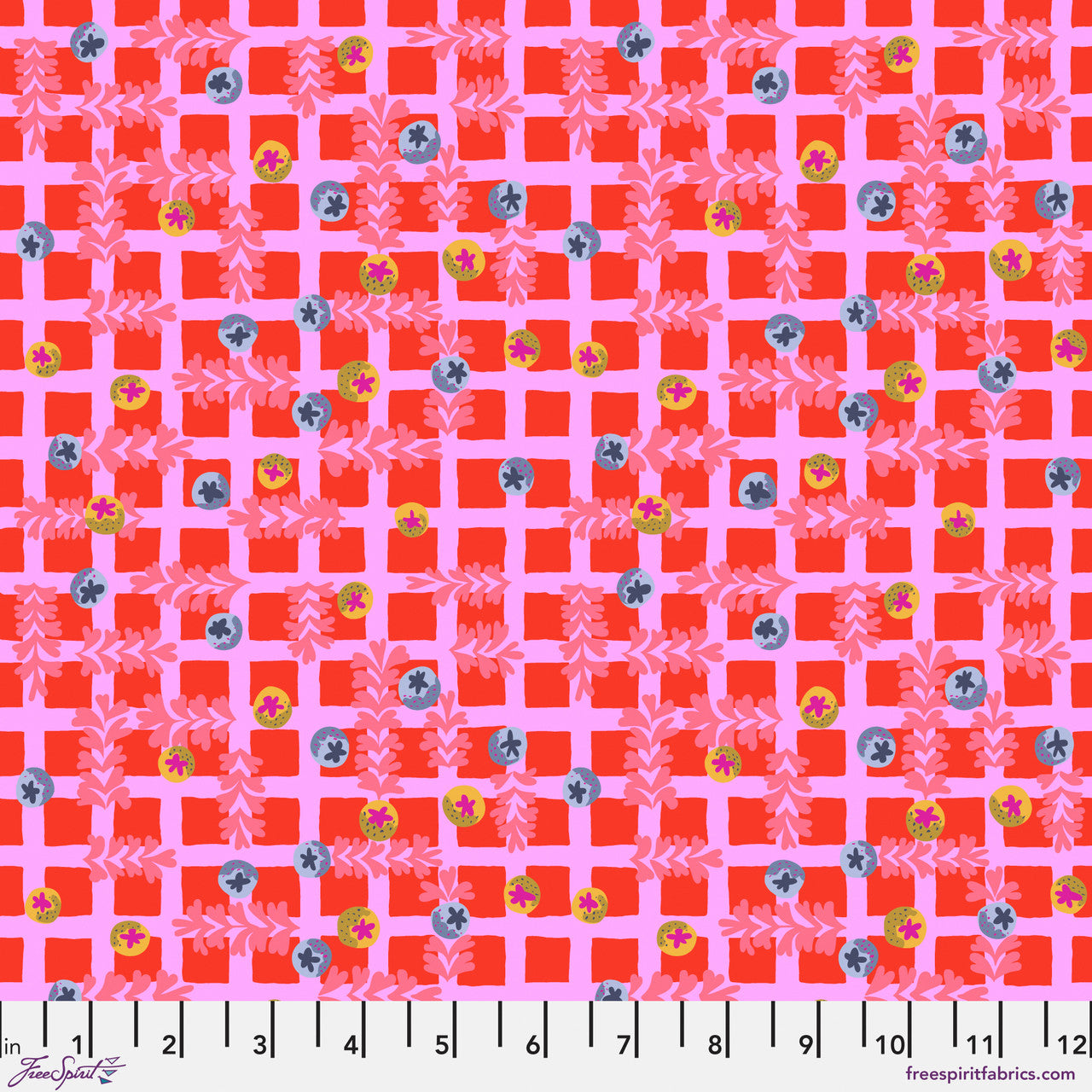 BLOSTMA & SONG SM Blueberry Dancefloor Red Yardage